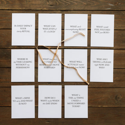 Leadership reflection cards