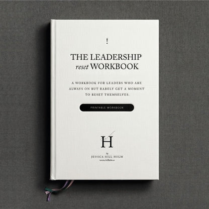 THE LEADERSHIP RESET WORKBOOK, printable workbook