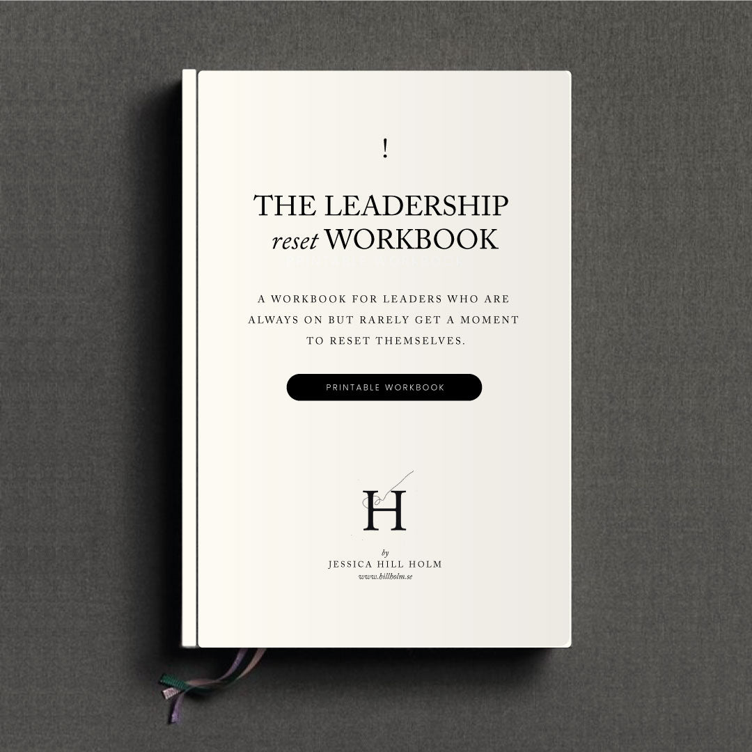 THE LEADERSHIP RESET WORKBOOK, printable workbook