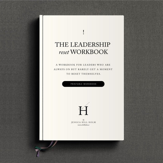 THE LEADERSHIP RESET WORKBOOK, printable workbook